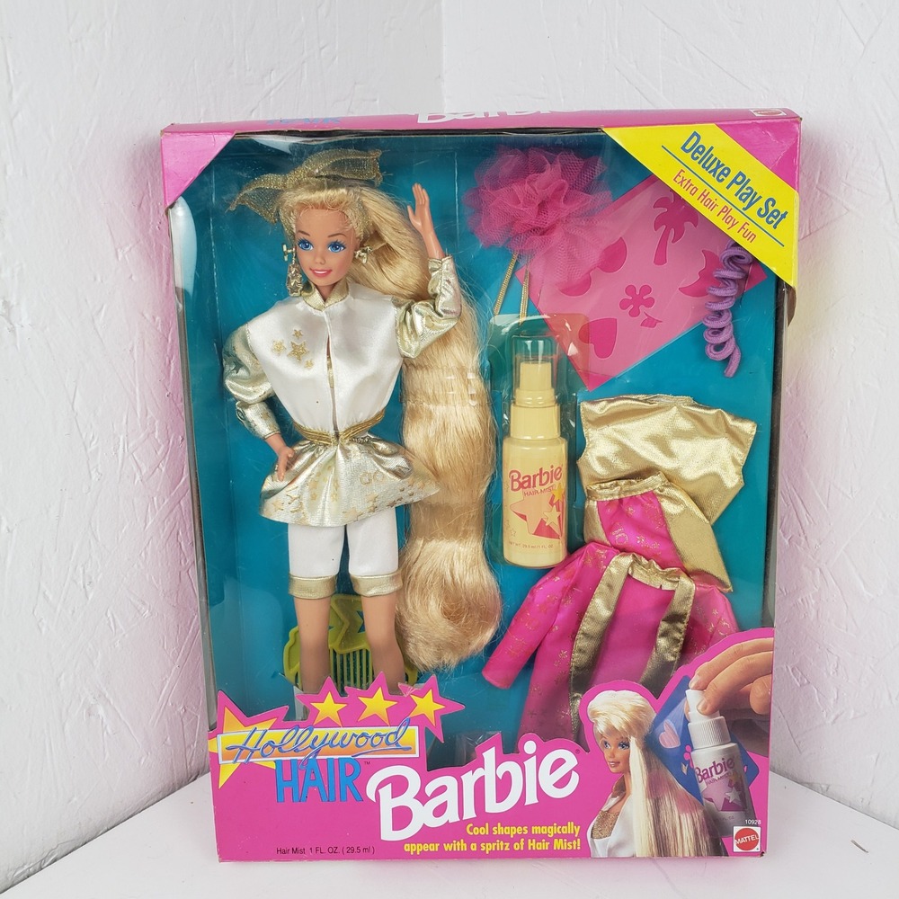 Vintage 1993 Hollywood Hair Barbie Deluxe Play Set Mattel 10928 NIB